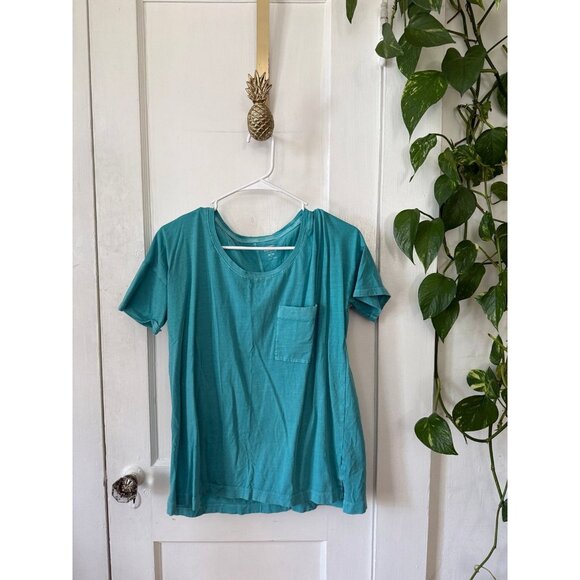 Old Navy boyfriend women’s size medium blue T-shirt - Picture 1 of 7